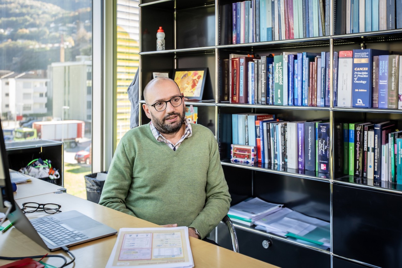 Francesco Bertoni, vicedirettore dell’Istituto Oncologico di Ricerca di Bellinzona (foto di Chiara Micci / Garbani) 