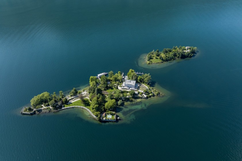 Le isole di Brissago, nel lago Maggiore, fotografate da un drone (© Dipartimento del territorio) Le isole di Brissago, nel lago Maggiore, fotografate da un drone (© Dipartimento del territorio)